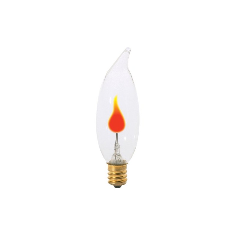 Satco S3656 3 Watt CA8 Incandescent Soft White 2700K Candlabra