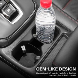 for Honda CRV Accessories 2023 2024 2025 2026 Center Console Cup Holder Insert Interior Decoration (Heat-Resistant TPE Material)