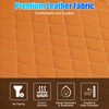 WODHMIEY Foldable Car Rear Seat Extender, Leather Seat Mattress for