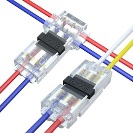 White Wire Connector No Wire-Stripping Required H Tap and T Tap Wire Splice Connectors for Lighting Toy Audio Vehicle Audio Automotive Video Uses(White H2 5pcs + T2 5pcs)…