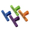 Chef Craft Vibrant Plastic 4 Piece Large Bag Clip Set,