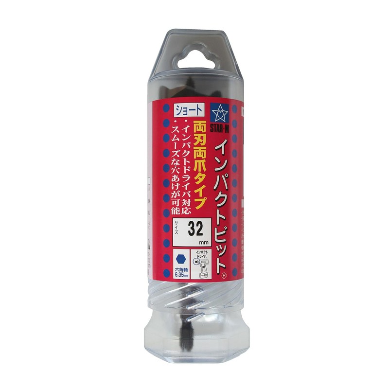 Star M 7S-320 Impact Bit Short 1.3 inches (32 mm)
