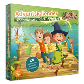 FRANZIS 67202 Advent Calendar Petronella Applesauce Experiments and Magic Tricks, 24 Exciting Attempts for Advent, for Children from 7 Years