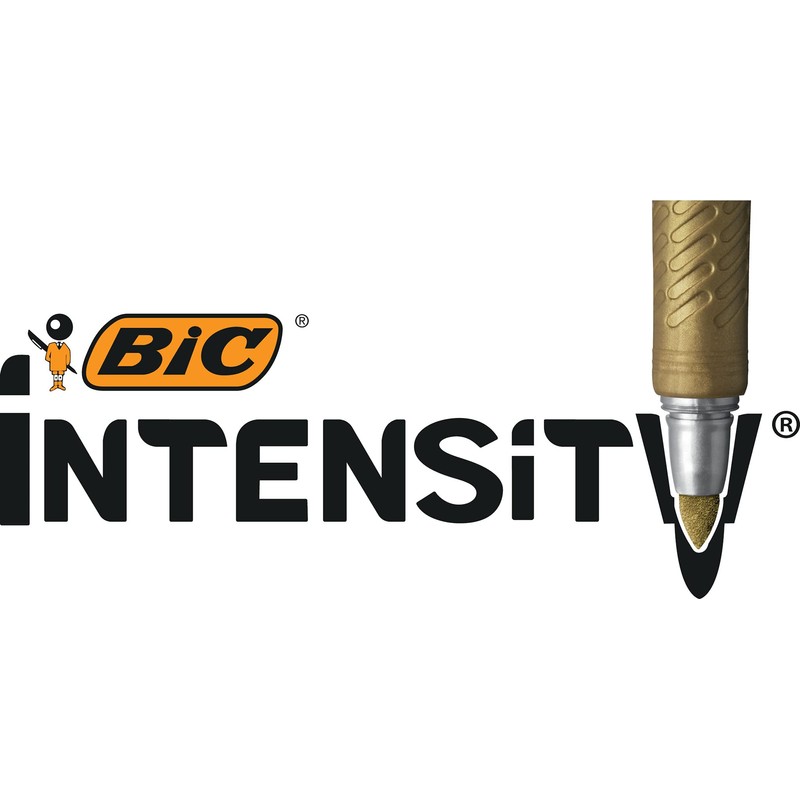 BIC Marking Permanent Markers Assorted Intense Colours Box of 12