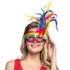 Boland 00211 Carnival Rainbow Mask, multi-coloured, one size, 10116594