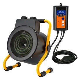 Greenhouse Heater with Digital Thermostat, Green House Heater for Plants,1500W Electric Grow Tent Heaters, Overheat Protection, Fast Heating for Green House, Flower Room, Black