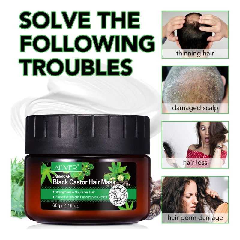Mascarilla Capilar Aceite Ricino Nutre Fortalece Tu Cabello