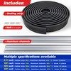 Jin&Bao Garage Door Bottom Seal with Pre-drilled Aluminum Track Retainer