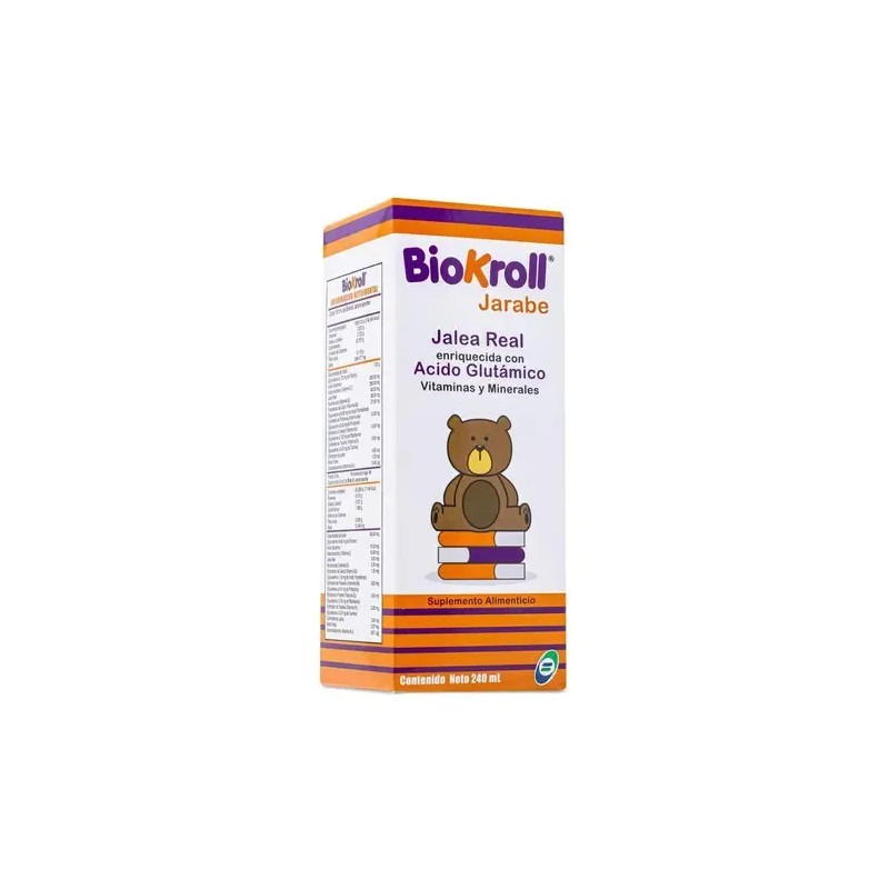 Biokroll Jarabe Suplemento Alimenticio 240 Ml Bqm Sabor Sin Sabor