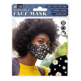 History & Heraldry Washable Face Mask - Daisy Black (M) 228010001