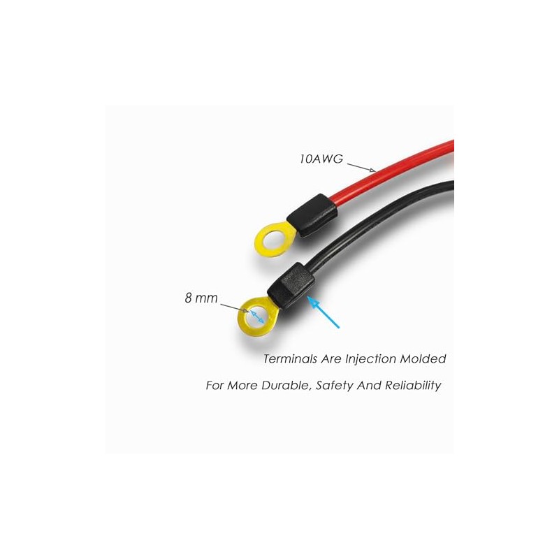 Anderson Connect Plug Cable with Copper Ring, 50A Battery Quick