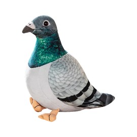 YZZT Pigeon Plush Toy Pigeon Plush Doll Simulation Dove Toy Realistic Plush Fluffy Cute Pigeon Soft and Cute Peace Bird Animal Cute Pigeon as Gift for Kids （green）