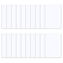 RICEEL Card Holder Protector Sleeves, 20 PCS Plastic Credit Card Sleeves Holder Clear Waterproof Soft ID Business Card Holder for Social Security Card Driver's License Insurance Card