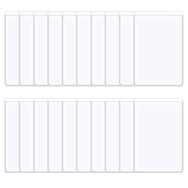 RICEEL Card Holder Protector Sleeves, 20 PCS Plastic Credit Card