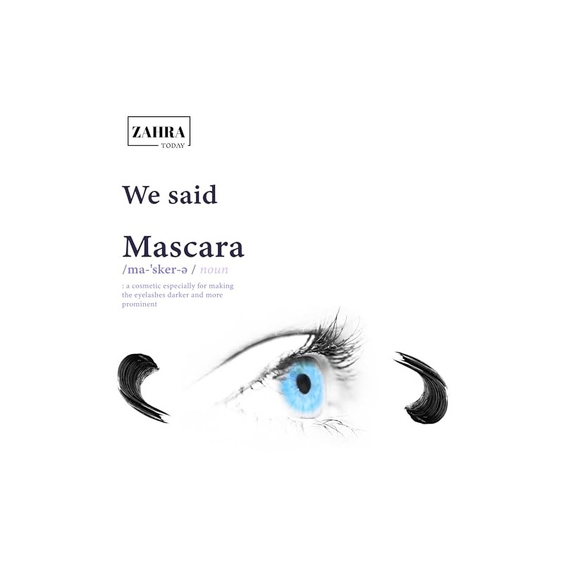 Máscara De Pestañas Zahra Today Cruelty Free False Lash Effect