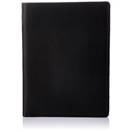 Royce Leather RFID Blocking Bifold Passport Currency Travel Wallet, Black, One Size