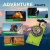 HKDiRedy Compass Hiking Survival,Hiking Gear,Wilderness Survival Compass for Kids- Magnetic