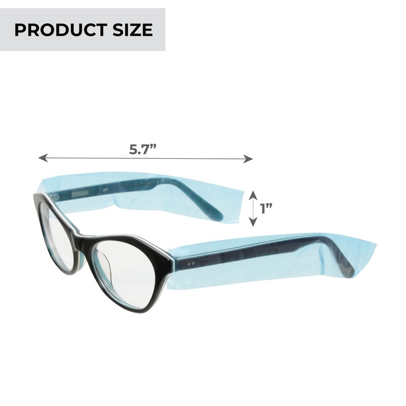 ForPro Professional Collection Eyeglass Protective Sleeves, Fits All Size Eyeglasses,