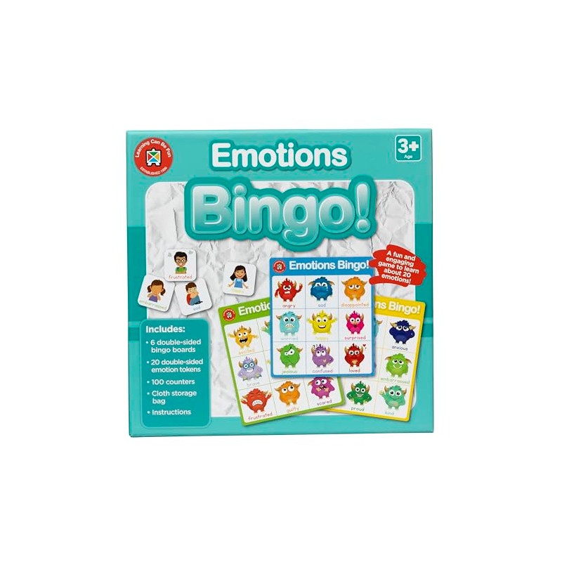 Learning Can Be Fun Emotions Bingo Set