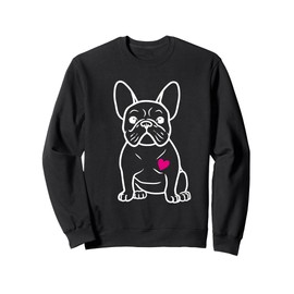 french bulldog heart Sweatshirt