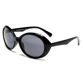 SAMBA SHADES Women's Sunglasses Polarized Lens Oversized Frame Retro Audrey Hepburn Style Black