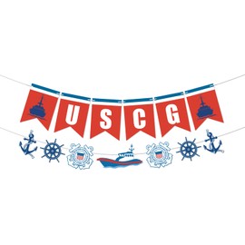 Coast Guard Decorations - Military USCG Banner Welcome Home Banner Military Coast Guard Graduation Parties Retirement Celebrations