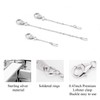 White Gold Necklace Extender 925 Sterling Silver Necklace Bracelet Ankle