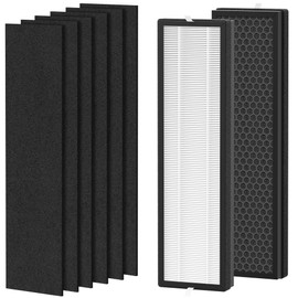2 Packs Upgraded HFD320 3-in-1 Mix Carbon Replacement Filter Compatible with HoneyWell Air Genius 3, 5, 6 Series Air Purifi-er HFD300, HFD310, HFD320, HFD360, HFD314, HFD323CV1, HFD323-TGT, HFD324