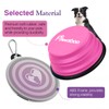 Pawaboo Collapsible Dog Bowls 2 Pack, Silicone Feeding Watering Bowls