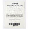 C&D CD8438/2 tee with 1/4" m. Flare Access on 3/8"