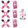 Pack of 6 Luggage Straps with Address Label + 3