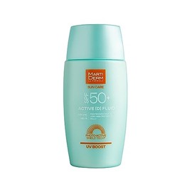 MartiDerm Protector Solar Activo [D] Crema SPF 50+ Foto Protección facial, Máxima protección de amplio espectro (UVA, UVB, IR y luz azul) para todo ti