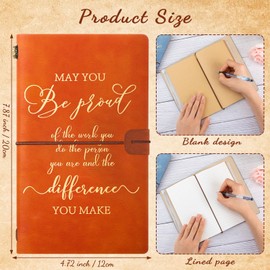 Colarr 20 Pack Thank You Appreciation Gifts for Staff Employee Coworker, Bulk Leather Journals Notebooks, Women Men Leaving Gifts for Team Volunteer Nurse Teacher Students Doctors(Vintage)