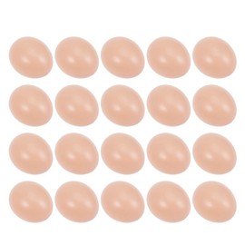 ULTECHNOVO Simulation Plastic Egg Plastic Egg Model Toy Creative Eggs Model Children Drawing Playing Toys for Kids Decoration 50pcs- Flesh Colour