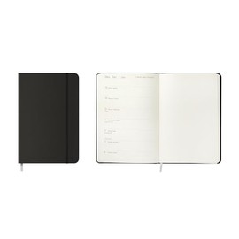 Idena 12061 Pocket Diary 2026 in Format 13 x 21 cm, 1 Week on 1 Page, Black Diary with Elastic Band, Inner Pocket and Bookmark