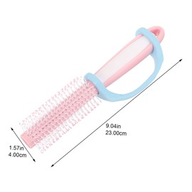 FRCOLOR Long Handle Comb for Elderly Disabled Ergonomic Household Hair Styling Aid Plastic Design for Comfortable Combing Portable Durable for Caregivers and Daily Use Random Color