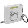 'Round Jar' Keyring Tape Measure/Spirit Level Tool (KM00042010)