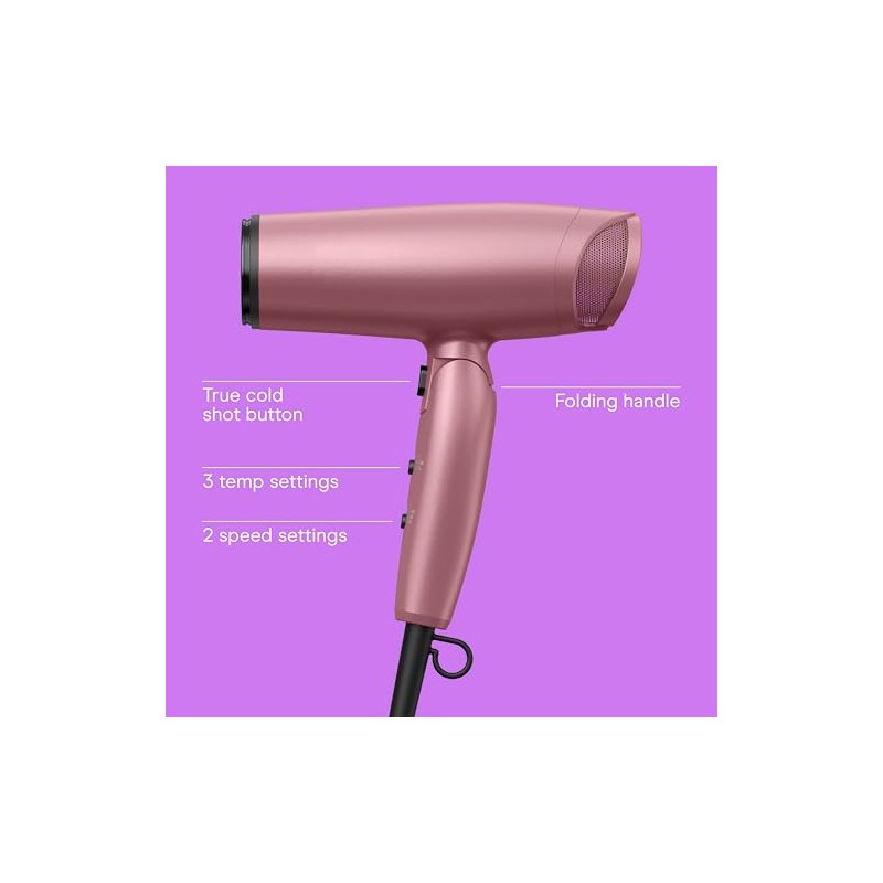 Conair Hair Dryer with Diffuser and Folding Handle