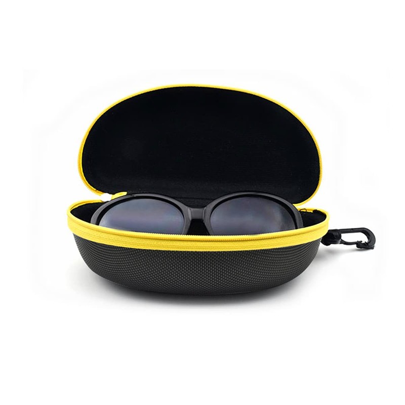 3 x Portable Travel Glasses Sunglasses Case with Plastic Hooks,