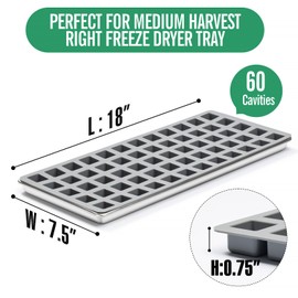 Silicone food molds for harvest right freeze dryer medium trays, Silicone Food Molds for Harvest right freeze dryer accessories