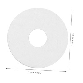 Mobestech 50pcs Vinyl Flat Washers for Screw Gasket Replacement Transparent Sealing Washers for Shower Handle Assembly for Appliance and Equipment Maintenance