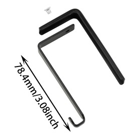 DGZZI 4PCS Adjustable Cabinet Door Hooks Universal Small Hooks for Door Cabinets, Mirror Hooks for Office Black