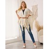 Ferand Women's Lightweight Crochet Shawl Wraps Open Front Knit Fringe
