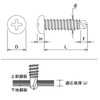DAIDOHANT YAIBA 10175516 Stainless Steel Bronze Drill Screws, Pan Head,