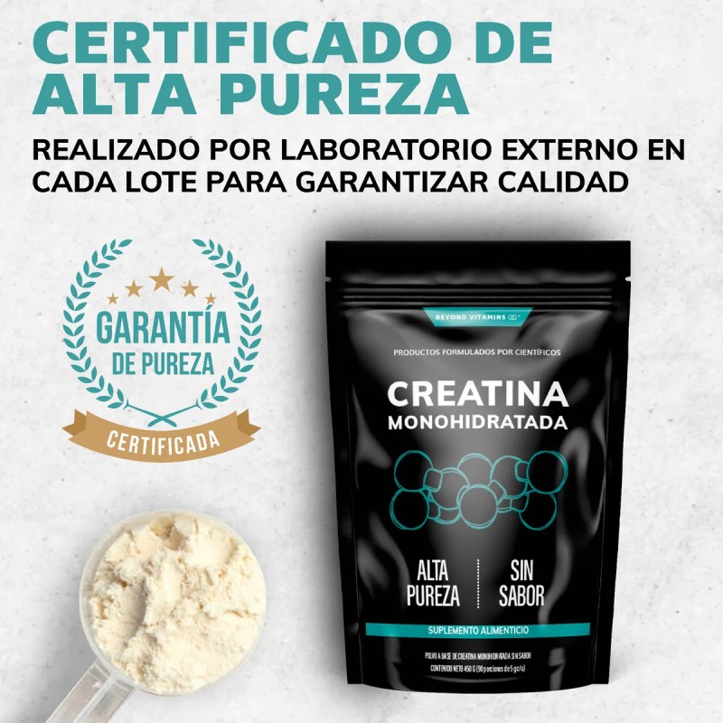Creatina Monohidratada Micronizada en Polvo Pre Workout - 100 Alta