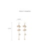 Bell Orchid Flower Dangle Drop Hook Earrings for Women Girls