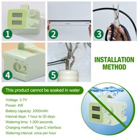 Electronic Irrigation Timer, Automatic Hose Tap Digital Sprinkler Automatic Drip Irrigation Kit Programmable Water Timer