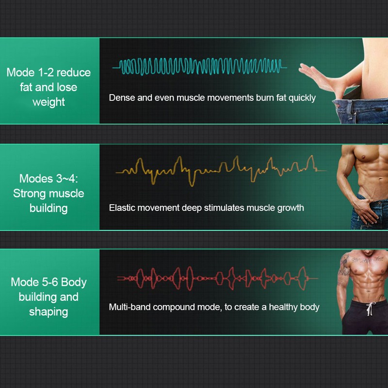 EMS Abdominal Muscle Trainer Portable Digital Charging Exercise Fitness Patch