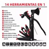 Martillo Multiherramienta, 14 En 1 Herramientas Multiuso De Acero Inoxidable