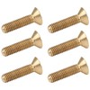 Flat Head Hex Socket Screws Pure Copper 6mm Diameter 2mm